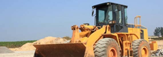 Wheel Loader on dirt